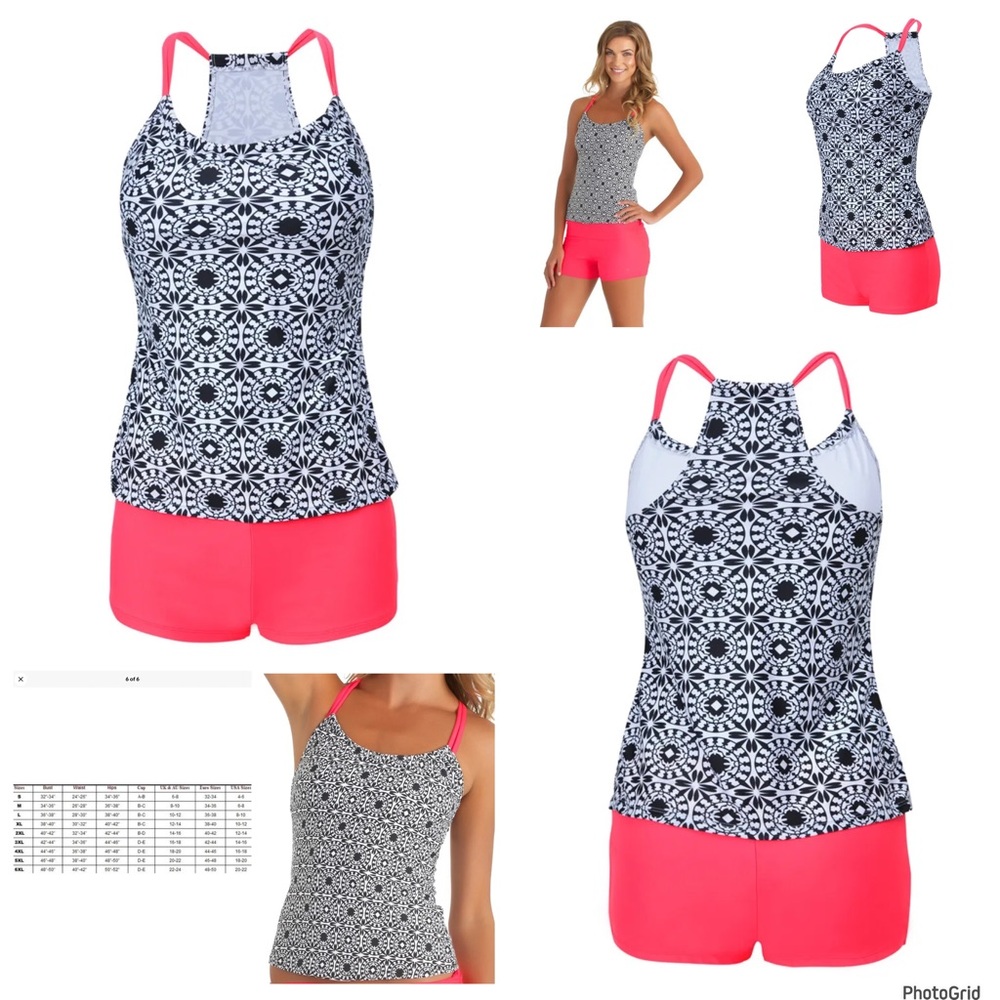 XL Tankini swimsuit set NEW